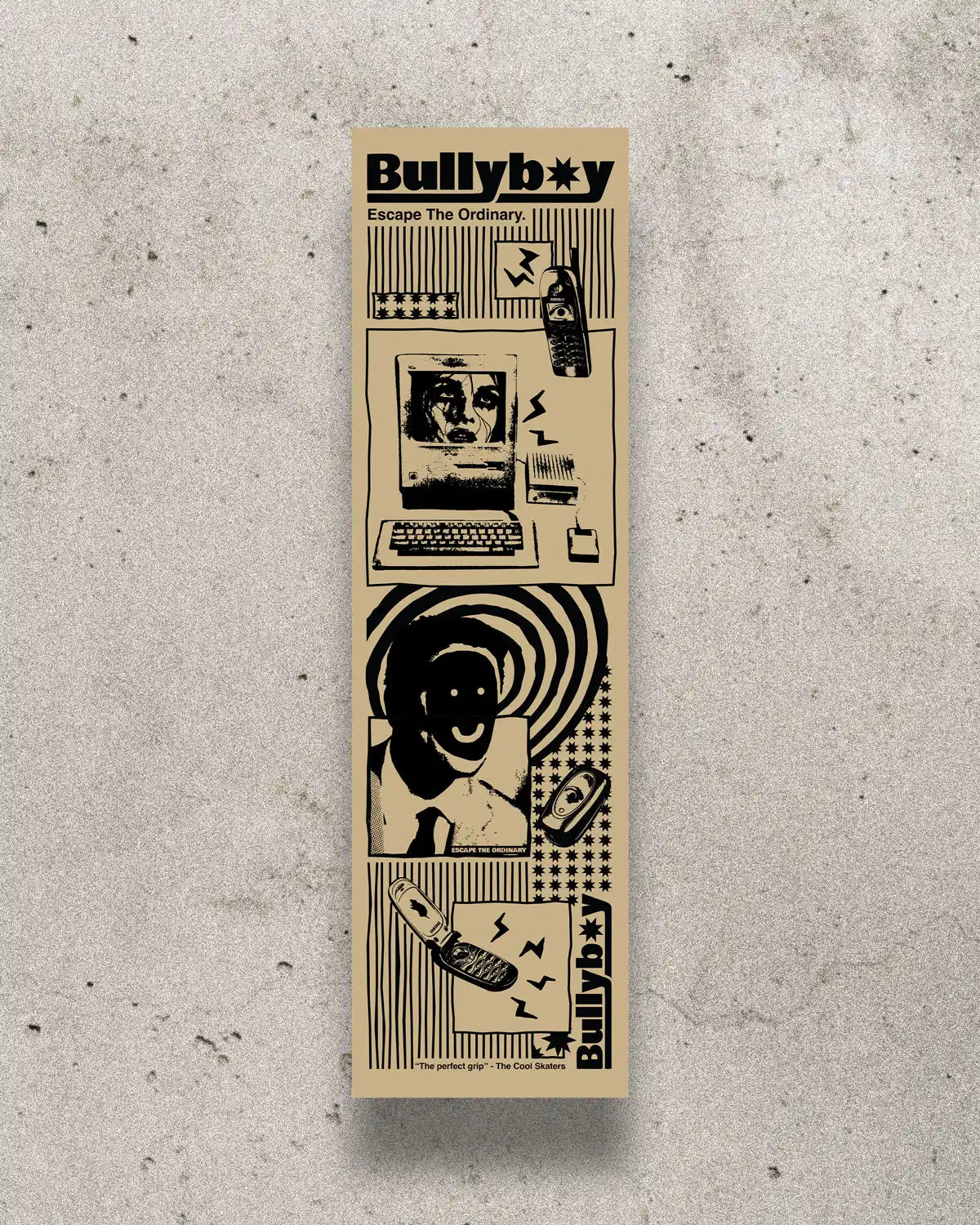 Blank Bullyboy skateboard grip tape featuring a die-cut Bullyboy star logo.
