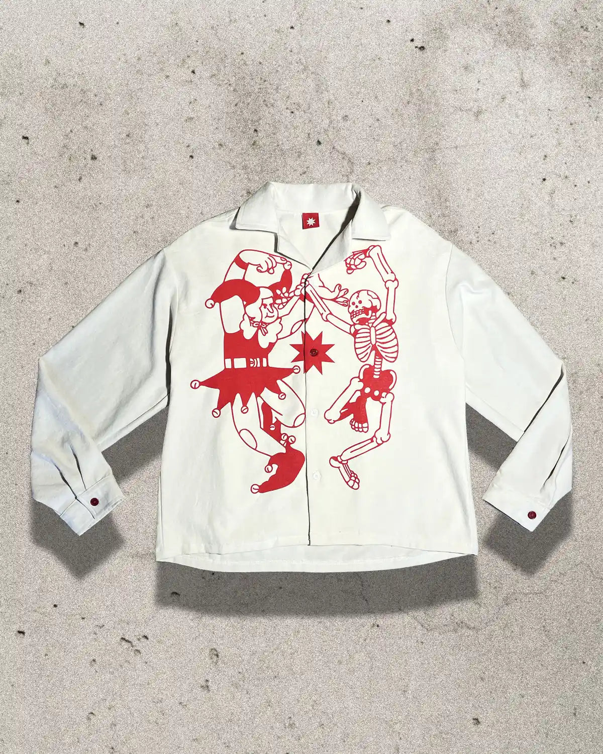 BullyWopp Long sleeve heavy duty 100% cotton button up shirt made in collaboration with Bushy Wopp