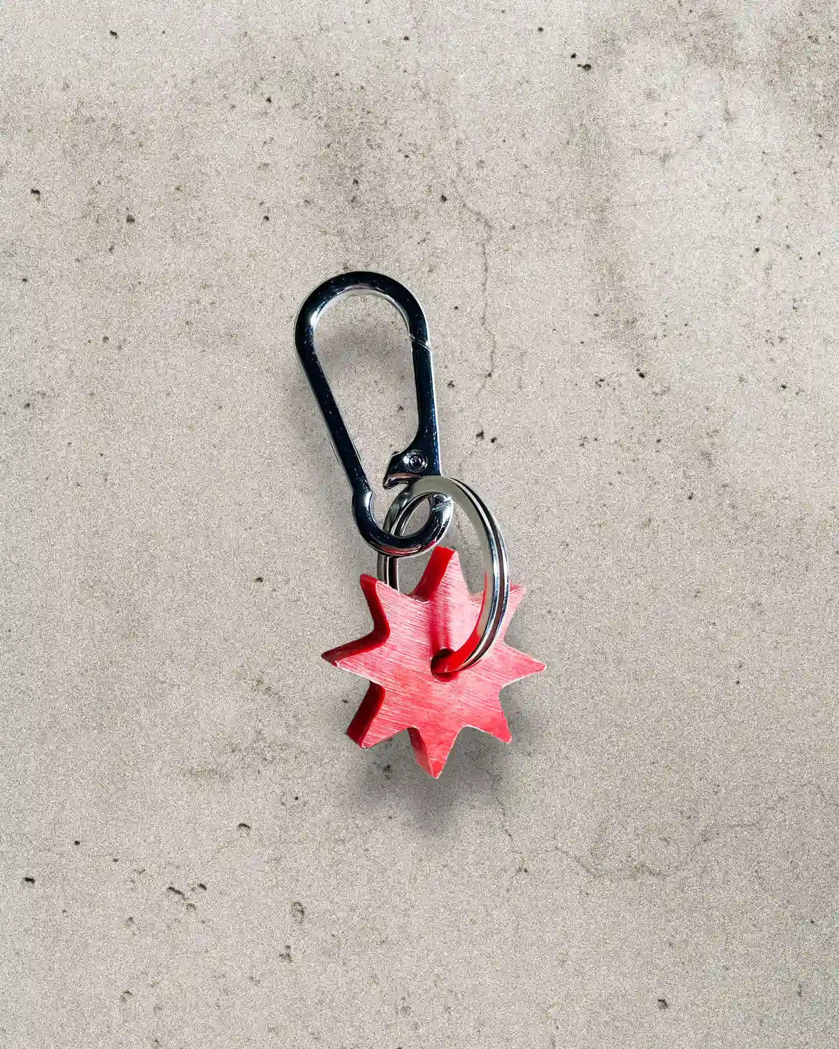 Mini Bullyboy keychain with heavy duty carabiner and fidget spinner mechanics