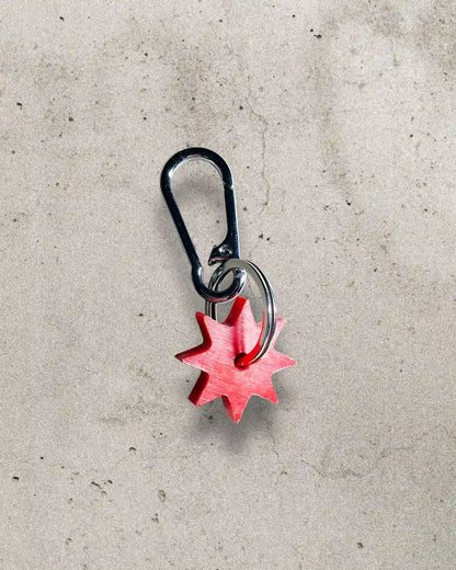 Mini Bullyboy keychain with heavy duty carabiner and fidget spinner mechanics