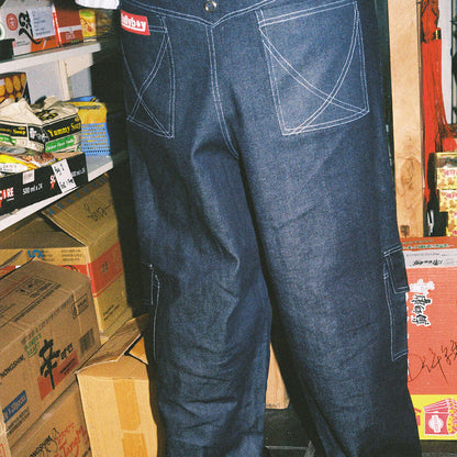 Baggy skater pants by Bullyboy, loose fit for skateboarding comfort