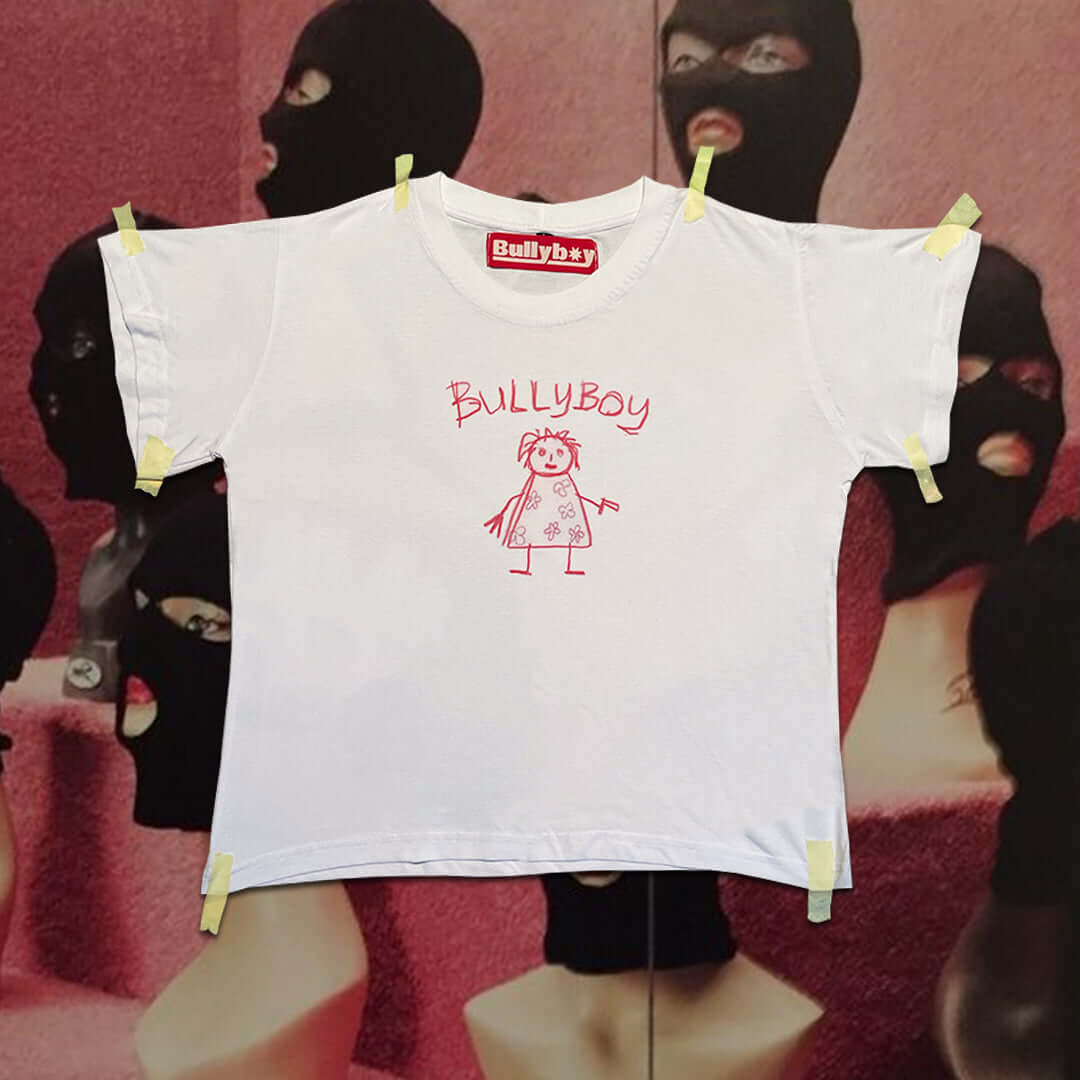 Crop top for skaters, Bullyboy baby tee in Cape Town streetwear style